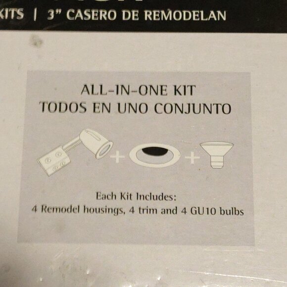 Canarm 3" Recessed Lights QTY.4, All-In-One Kit w/GU10 Bulbs Brushed Pewter *NEW - Picture 11 of 15